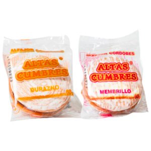 ALTAS CUMBRES ALFAJOR ROJO X12 MEMBRILLO - DURAZNO