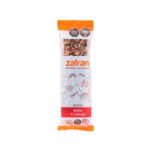 Barritas Zafran  Sabor Mani Y Cacao