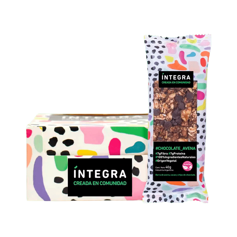 Barra de Cereal Integra Sabor Avena y Chocolate