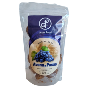 Galletitas Grow Food Sabor Avena y Pasas