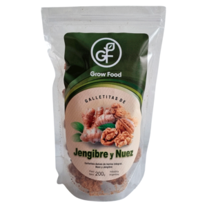 Galletitas Grow Food Sabor Jengibre y Nuez