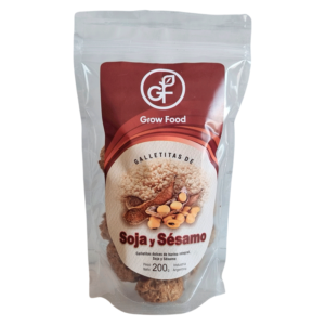 Galletitas Grow Food Sabor Soja y Sésamo