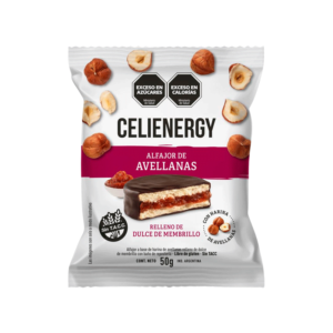 Alfajores Celienergy Negros De avellanas Relleno con dulce de membrillo