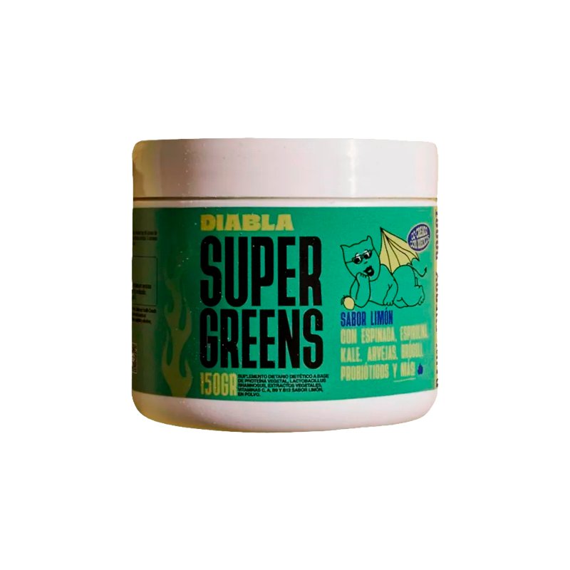DIABLA SUPLEMENTO SUPER GREENS LIMON X150 G