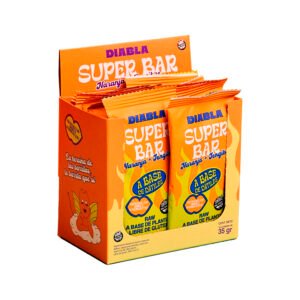 DIABLA BARRA DE NARANJA Y JENGIBRE X10 UNIDADES
